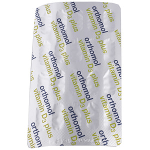 Ортомол Витамин Д3 Плюс (Orthomol Vitamin D3 Plus) капсулы для костного скелета и структуры костей на курс приема 60 дней