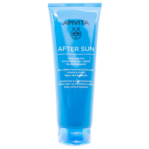 Гель-крем для лица и тела APIVITA (Апивита) AFTER SUN (Афтер сан) охлождающий, успокаивающий после солнца 200 мл