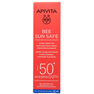 Крем для обличчя APIVITA (Апівіта) BEE SUN SAFE (Бі сан сейф) сонцезахисний заспокійливий SPF 50+ 50 мл