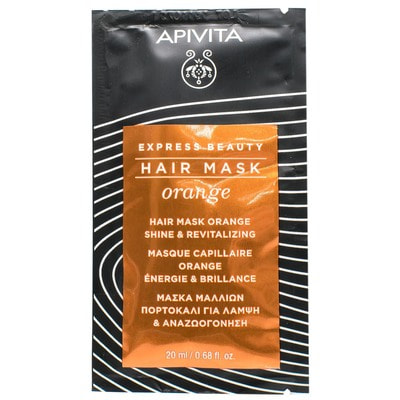 Маска для волосся APIVITA (Апівіта) EXPRESS BEAUTY (Експрес бьюті) блиск та відновлення з апельсином 20 мл
