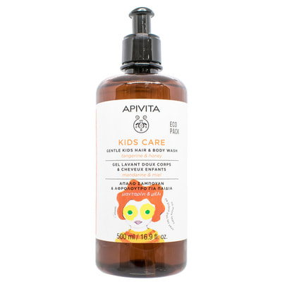Средство для мытья волос и тела детское APIVITA (Апивита) КИДС 500 мл