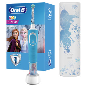 Зубная щетка ORAL-B (Орал-би) тип 3710 D100.413.2KX электрическая детская с 3-х лет Frozenll + футляр