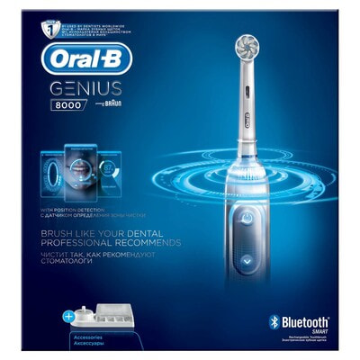 Зубна щітка електрична ORAL-B (Орал-бі) Genius 8000/D701.515.5XC тип 3757 + чохол