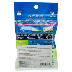Зубні щітки міжзубні DENTEK (Дентек) для вузьких проміжків зручне очищення 16 шт