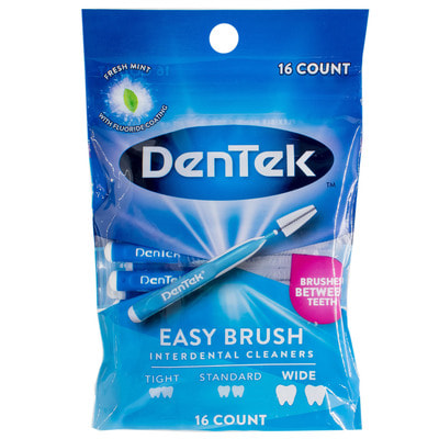 Зубні щітки міжзубні DENTEK (Дентек) для широких проміжків зручне очищення 16 шт