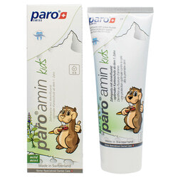 Зубная паста для детей PARO (Паро) Amin Kids на основе аминофторида 500 ppm 75 мл