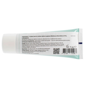 Зубная паста TEBODONT-F (Тебодонт-ф) с маслом чайного дерева и фторидом 75 мл