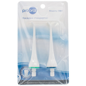 Насадки для ирригатора стандратные PROORAL (Проорал) модель 5901 для ирригаторов 5002, 5013 2 шт