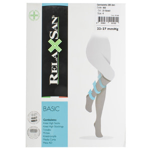 Гольфи компресійні RELAXSAN (Релаксан) Basic 280 ден (22-27мм) розмір 4 бежеві 1 пара