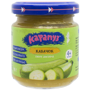 Пюре овочеве дитяче КАРАПУЗ Кабачок з 4-х місяців 90 г