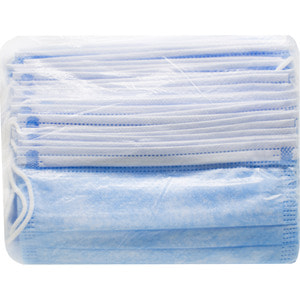 Маска медична для обличчя одноразова блакитна 50 шт