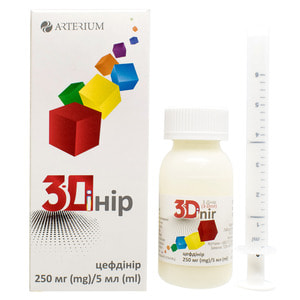 3-Дінір пор. д/орал. сусп. 250мг/5мл фл. 60мл