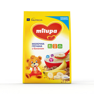 Каша молочная детская Нутриция Milupa (Милупа) Гречневая с бананом с 6-ти месяцев 210 г