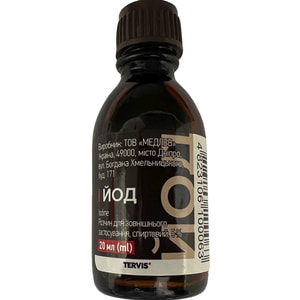 Йода р-р спирт. 5% фл. 20мл