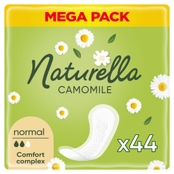 Прокладки ежедневные женские NATURELLA (Натурелла) Normal Trio Camomile (Нормал Трио) с ромашкой 44 шт