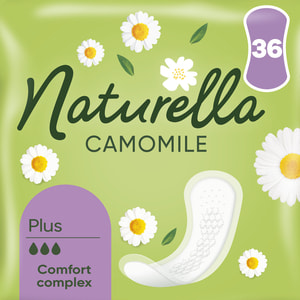 Прокладки ежедневные женские NATURELLA (Натурелла) Plus Trio Camomile (Плюс Трио) с ромашкой 36 шт