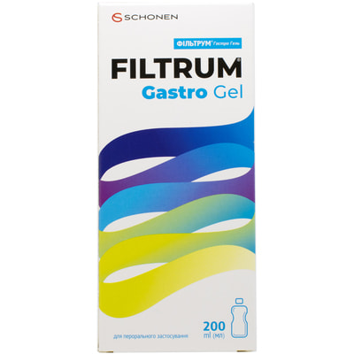 Фильтрум Гастро гель для перорального применения для уменьшения симптомов диареи, изжоги и вздутии живота флакон 200 мл