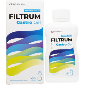 Фильтрум Гастро гель для перорального применения для уменьшения симптомов диареи, изжоги и вздутии живота флакон 200 мл