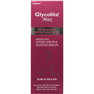 Пінка для вмивання обличчя GLYCOLITE MAX (Гліколайт макс) з гліколевою і саліциловою кислотою 60 мл