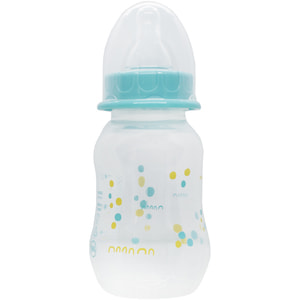 Бутылочка для кормления BABY-NOVA (Беби нова) одноцветная пластиковая голубая 130 мл
