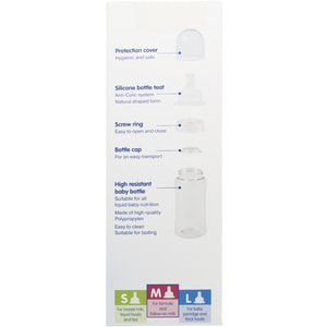 Бутылочка для кормления BABY-NOVA (Беби нова) Декор пластиковая с широким горлом зеленая 300 мл