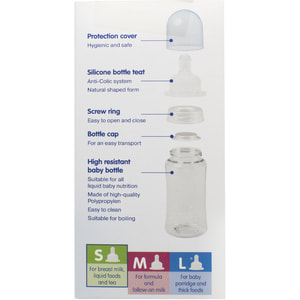 Бутылочка для кормления BABY-NOVA (Беби нова) Декор пластиковая с широким горлом сиреневая 150 мл