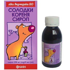 Солодки корня сироп 250мг/5мл фл. 100мл