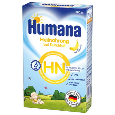 Суміш суха молочна HUMANA (Хумана) HN з пребіотиками галактоолісахаридами для дітей з народження 300 г