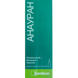 Анауран краплі вушні фл. 25мл