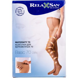 Колготки антиварикозные RELAXSAN (Релаксан) для беременных 70 ден размер 2 черные