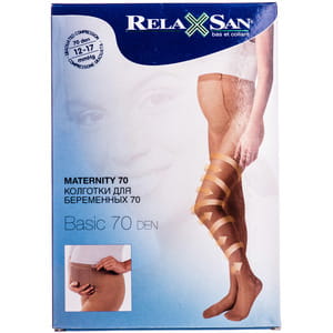Колготки антиварикозні RELAXSAN (Релаксан) для вагітних 70 ден розмір 5 чорні