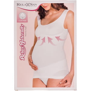 Майка-бандаж дородовая RELAXSAN (Релаксан) женская SUPPORT M белая