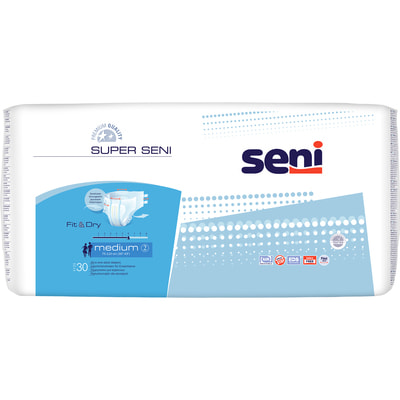 Подгузники для взрослых Seni (Сени) Super Medium (Супер Медиум) размер M/2 30 шт