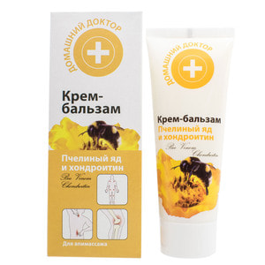 Крем-бальзам для тіла Домашній Доктор Бджолина отрута і Хондроітин Суставол 75 мл