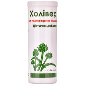 Таблетки для поліпшення роботи печінки Холівер флакон 100 шт