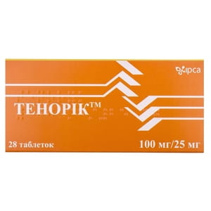 Тенорик табл. п/о 100мг/25мг №28