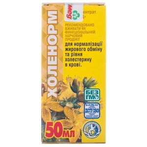 Фітоконцентрат Екомед Холенорм для нормалізації жирового обміну та рівня холестерину в крові 50 мл