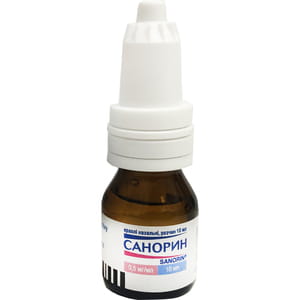 Санорин капли назал. р-р 0,5мг/мл фл. 10мл