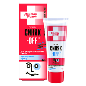 Гель для тіла БІОКОН Доктор Біокон Синяк - OFF при забиттях і травмах без тонуючого ефекту 30 г
