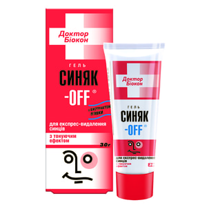 Гель для тіла БІОКОН Доктор Біокон Синяк - OFF при забиттях і травмах тонуючий 30 г