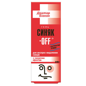 Гель для тіла БІОКОН Доктор Біокон Синяк - OFF при забиттях і травмах тонуючий 30 г
