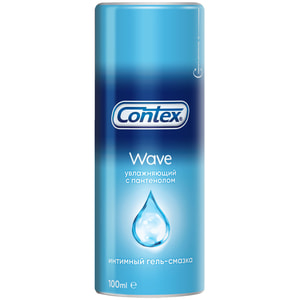 Интимный гель-смазка CONTEX (Контекс) Wave (Вейв) увлажняющий с пантенолом (лубрикант) 100 мл