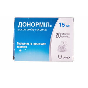 Донормил табл. шип. 15мг №20