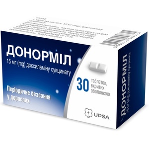 Донормил табл. п/о 15мг №30