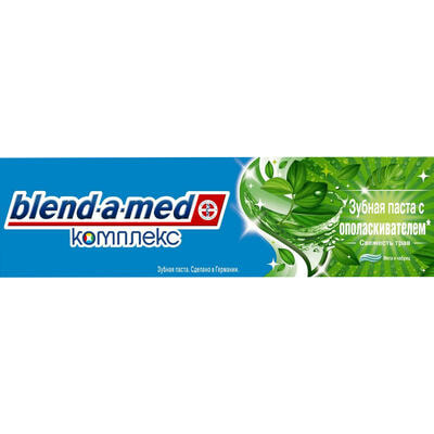 Зубна паста BLEND-A-MED (Блендамед) Комплекс з ополіскувачем Свіжість трав 100 мл
