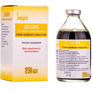 Жовч мед. консервов. р-н нашкір. пляшка 250 мл