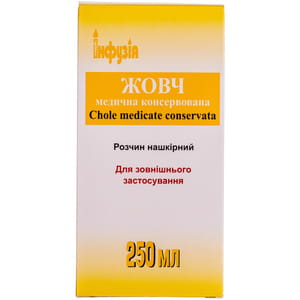 Жовч мед. консервов. р-н нашкір. пляшка 250 мл