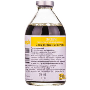 Жовч мед. консервов. р-н нашкір. пляшка 250 мл