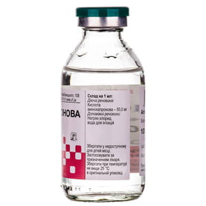 Аминокапроновая к-та р-р д/инф. 5% бут. 100мл