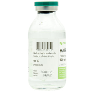 Натрію гідрокарбонат р-н д/інф. 40мг/мл пляшка 100мл